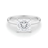 2 Carat Princess Lab Grown IGI G/VS1 Diamond Solitaire Ring in 10K White Gold thumbnail 3