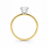 1 Carat Radiant Lab Grown IGI G/VS1 Diamond Solitaire Ring in 10K Yellow Gold thumbnail 4