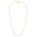 14K yellow gold alternate Valentino chain in a fine 1.40 mm gauge