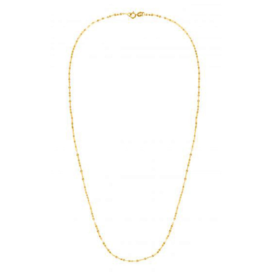 14k Yellow Gold Alternate Valentino Chain (1.40 mm)