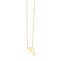 14K yellow gold Scorpio zodiac pendant necklace with soldered bail