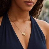 14K Yellow Gold Scorpio Necklace thumbnail 3