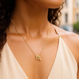 14K Yellow Gold Scorpio Necklace thumbnail 4