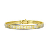14k Yellow Gold Diamante Flex Bracelet (5.80 mm) thumbnail 3