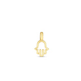 14k Yellow Gold Mini Hamsa Charm thumbnail 2