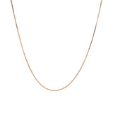 18k Rose Gold Classic Box Chain (0.60 mm) thumbnail 2