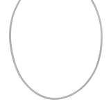 Sterling Silver Rhodium Plated Octagonal Snake Chain (2.40 mm) thumbnail 2