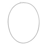 Sterling Silver Rhodium Plated Octagonal Snake Chain (2.40 mm) thumbnail 3