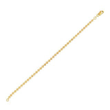 Moon Cut Bead Chain in 14k Yellow Gold (3.00 mm) thumbnail 1