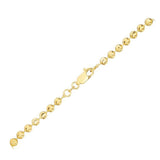 Moon Cut Bead Chain in 14k Yellow Gold (3.00 mm) thumbnail 2