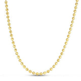 Moon Cut Bead Chain in 14k Yellow Gold (3.00 mm) thumbnail 3