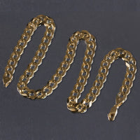 Solid Curb Chain in 14k Yellow Gold (11.23 mm)