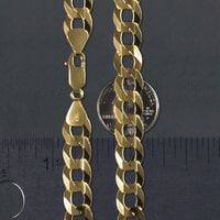 Solid Curb Chain in 14k Yellow Gold (11.23 mm)