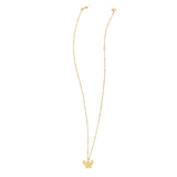 14k Yellow Gold Papillon Butterfly Necklace thumbnail 2