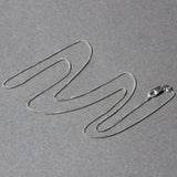 14k White Gold Round Wheat Chain (0.80 mm) thumbnail 3