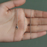 14k White Gold Round Wheat Chain (0.80 mm) thumbnail 6