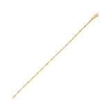 Two Tone Bar and Bead Bracelet in 14K Gold (1.70 mm) thumbnail 1