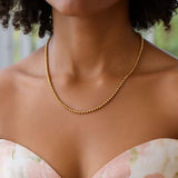14k Yellow Gold Bead Chain (3mm) thumbnail 3