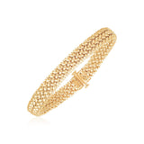 14k Yellow Gold High Polish Thick Braided Bracelet  (8.80 mm) thumbnail 1