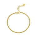 14K yellow gold bead chain bracelet with 2.30 mm rounded links