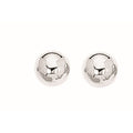 925 sterling silver ball stud earrings with smooth polished 7mm spheres