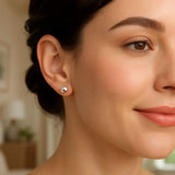 Sterling Silver Ball Stud Earrings (7.00 mm) thumbnail 3