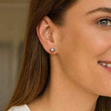 Sterling Silver Ball Stud Earrings (7.00 mm) thumbnail 4