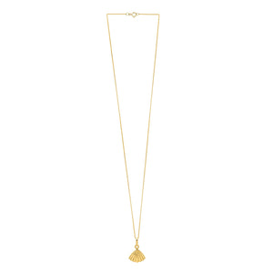 Sea Shell Necklace in 10K Yellow Gold