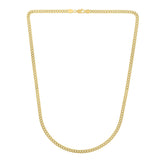 14k Yellow Gold Light Gourmette Chain (3.60 mm) thumbnail 3