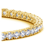 Lab Grown Round Diamond Tennis Bracelet in 14k Yellow Gold (8 cctw F/G  VS2/SI1) thumbnail 2