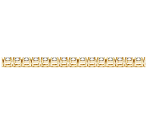 Lab Grown Round Diamond Tennis Bracelet in 14k Yellow Gold (8 cctw F/G  VS2/SI1)
