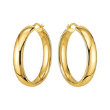 14k Yellow Gold Wedding Band Hoops (7x35mm) thumbnail 2