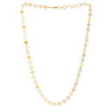 MOP Gem Heart Mirror Chain Necklace in 14K Yellow Gold thumbnail 2