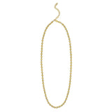 Two Tone Beaded Chain Necklace in 14K Gold thumbnail 2