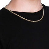 10k Yellow Gold Miami Cuban Semi Solid Chain (4.50 mm) thumbnail 11
