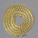 10k Yellow Gold Miami Cuban Semi Solid Chain (4.50 mm) thumbnail 5