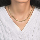 10k Yellow Gold Miami Cuban Semi Solid Chain (4.50 mm) thumbnail 8
