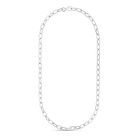 Sterling Silver Squared Paperclip Chain (10.20 mm)