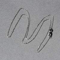 18k White Gold Diamond Cut Cable Link Chain (0.80 mm)