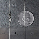 18k White Gold Diamond Cut Cable Link Chain (0.80 mm) thumbnail 7