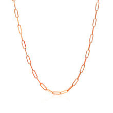 Load image into Gallery viewer, 14K Rose Gold Delicate Paperclip Chain (2.10 mm)