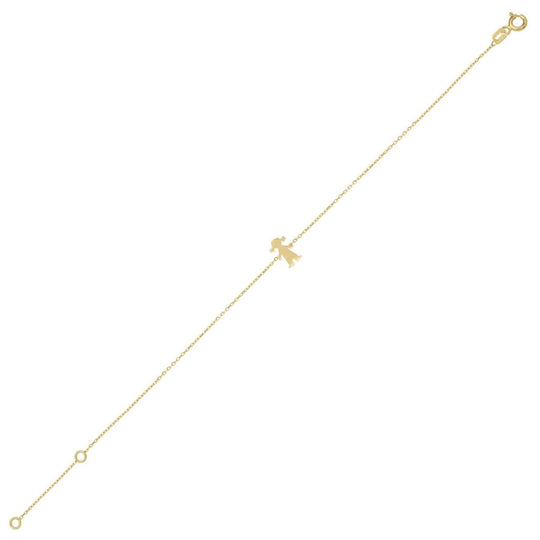 14K Yellow Gold Girl Bracelet