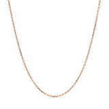 18k Rose Gold Diamond Cut Cable Link Chain (1.10 mm) thumbnail 2