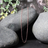 18k Rose Gold Diamond Cut Cable Link Chain (1.10 mm) thumbnail 4