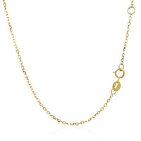 14k Yellow Gold 17 inch Necklace with Round Citrine