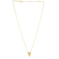 14K yellow gold panther head necklace pendant with detailed feline face