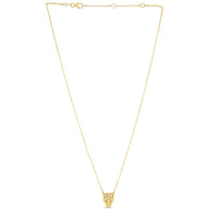 14k Yellow Gold Panther Head Necklace