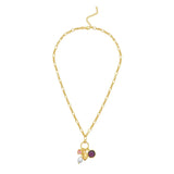 Sterling Silver Rhodium Plated Cubic Zirconia Charm Necklace thumbnail 2