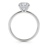 5 Carat Emerald Lab Grown IGI G/VS1 Diamond Solitaire Ring in 10K White Gold thumbnail 4