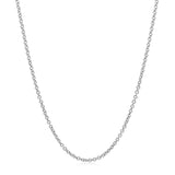 Sterling Silver Rhodium Plated Round Cable Chain (1.50 mm) thumbnail 2